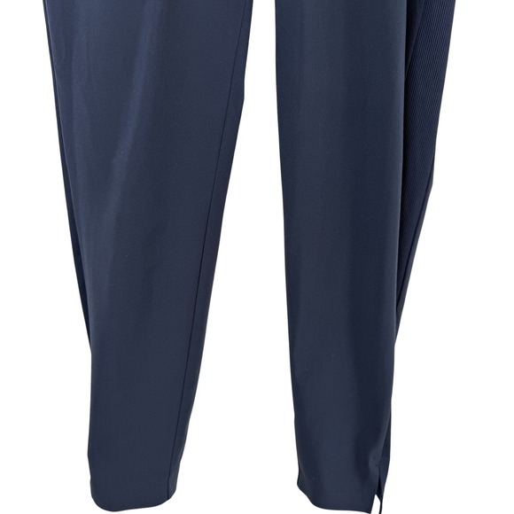Athleta Navy‎ Lightweight Jogger Pants Sz 6 Ribbed Side Panels Travel Athleisure - Picture 4 of 12